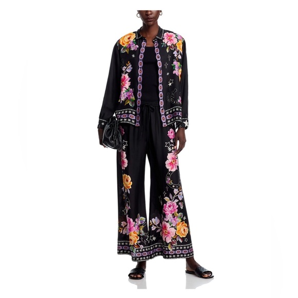 Johnny Was Frankie Easy Wide-Leg Pants - Picture 2 of 6